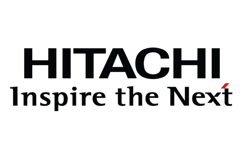 HITACHI 金属製ロゴプレート 約20cm HITACHI 金属製ロゴプレート 約20cm